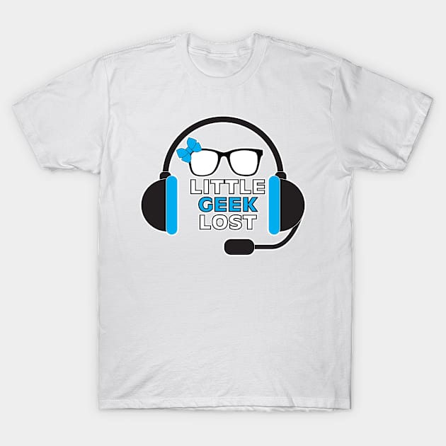 Littlegeeklost Headphones T-Shirt by littlegeeklost